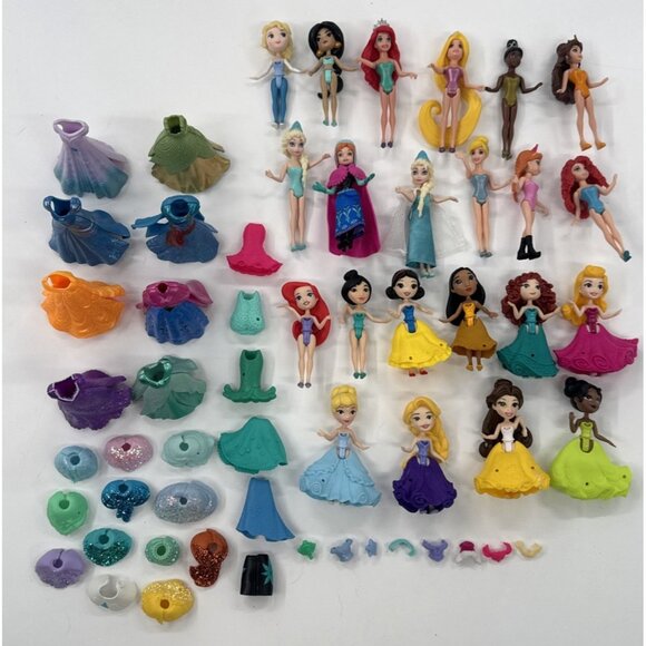 polly pocket dolls with rubber clothes